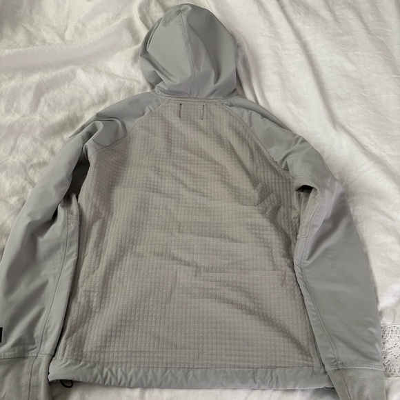 Adidas x Reigning Champ SMALL Hoodie Womens Gray Waffle cowl neck sweatshirt - Picture 9 of 10